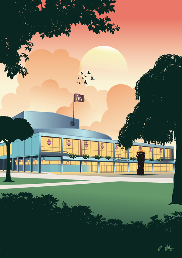 Illustration till Malmö operas säsongsprogram 2024/2025