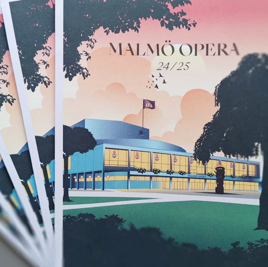 Cover illustration for Malmö Opera’s 2024/2025 season programme
